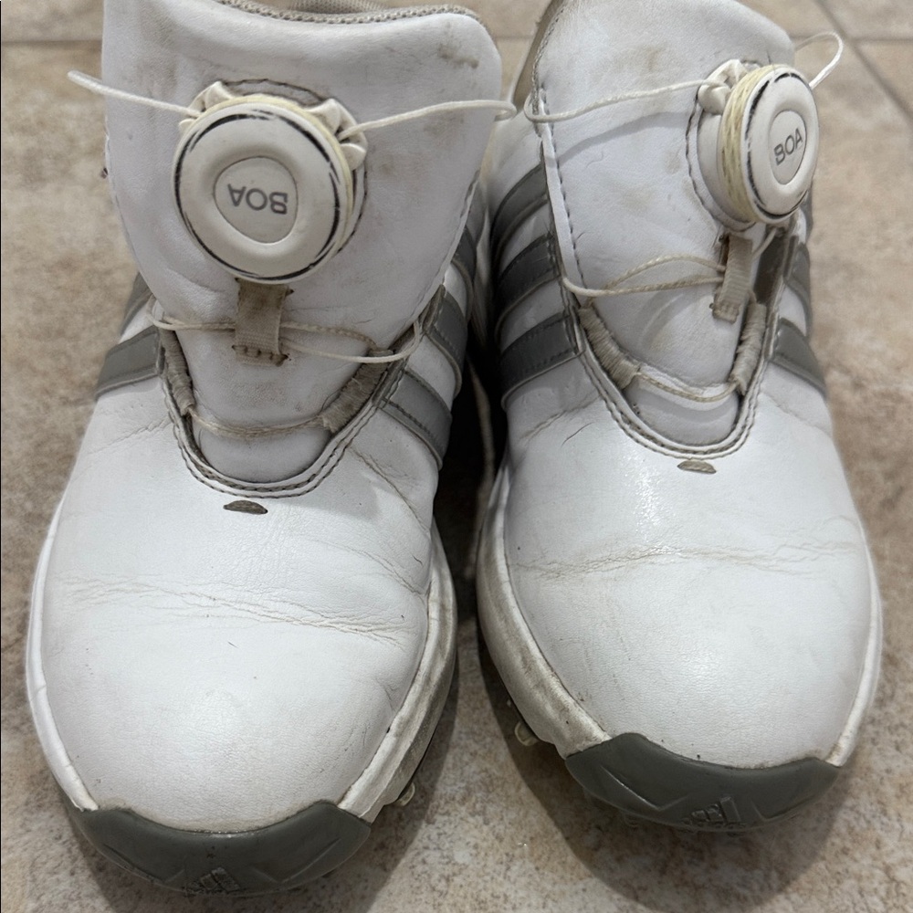 White and Gray BOA Athletic Shoes